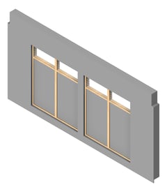 3D Presentation Image of FACADE Assembly Library Type2A 3900x7500mm