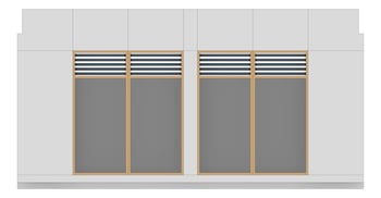Front Image of FACADE Assembly Library Type2A 3900x7500mm