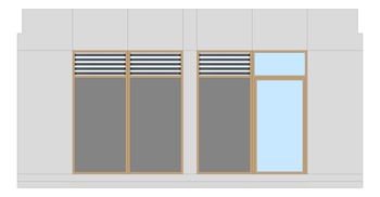 Front Image of FACADE Assembly Library Type3A 3900x7500mm