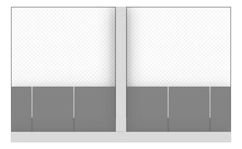 Front Image of FACADE Assembly Outdoor-Learning Type1B 3900x7500mm