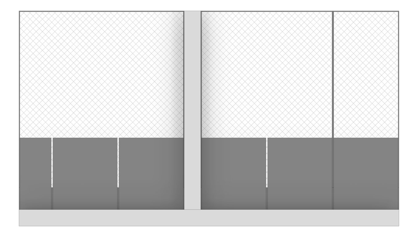 Front Image of FACADE Assembly Outdoor-Learning Type2B 3900x6900mm