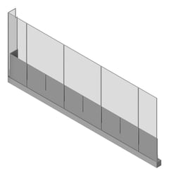 3D Presentation Image of FACADE Assembly Outdoor-Learning Type2C 3900x9600mm