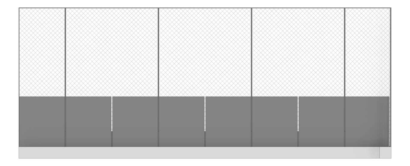 Front Image of FACADE Assembly Outdoor-Learning Type2C 3900x9600mm