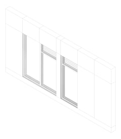 3D Documentation Image of FACADE Assembly Science Type1B 3900x7500mm