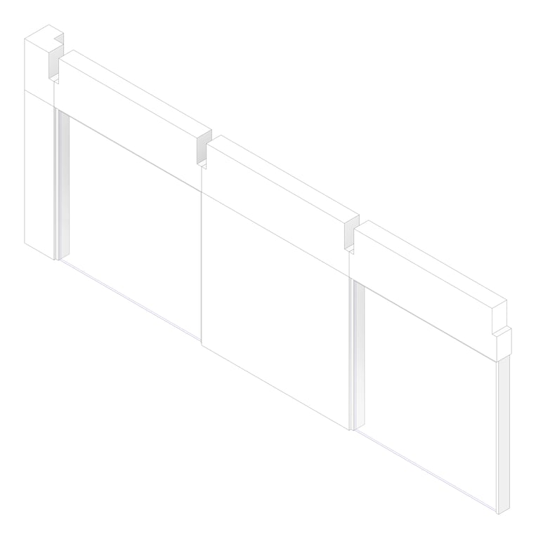 3D Documentation Image of FACADE Assembly Science Type2D 3600x9000mm