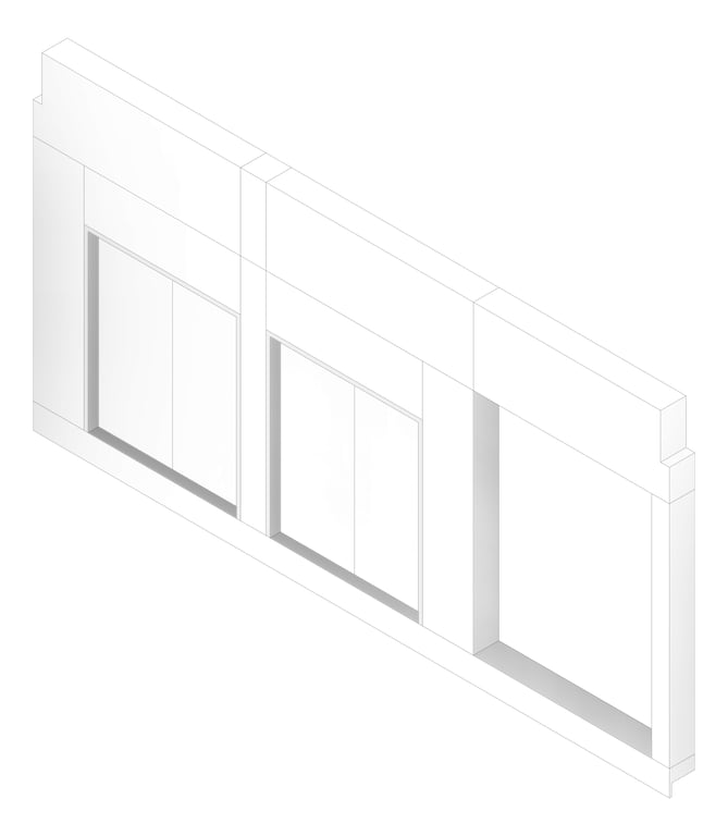 3D Documentation Image of FACADE Assembly Services Type1A 3900x7500mm