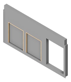 3D Presentation Image of FACADE Assembly Services Type1A 3900x7500mm