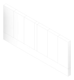 3D Documentation Image of FACADE Assembly Services Type1E 3450x7500mm