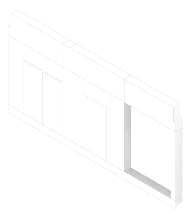3D Documentation Image of FACADE Assembly Services Type2A 3900x7500mm
