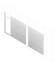 3D Documentation Image of FACADE Assembly Services Type2B 3900x7500mm