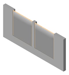 3D Presentation Image of FACADE Assembly Services Type2E 3450x7500mm