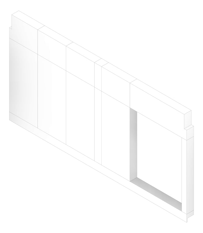 3D Documentation Image of FACADE Assembly Services Type3A 3900x7500mm