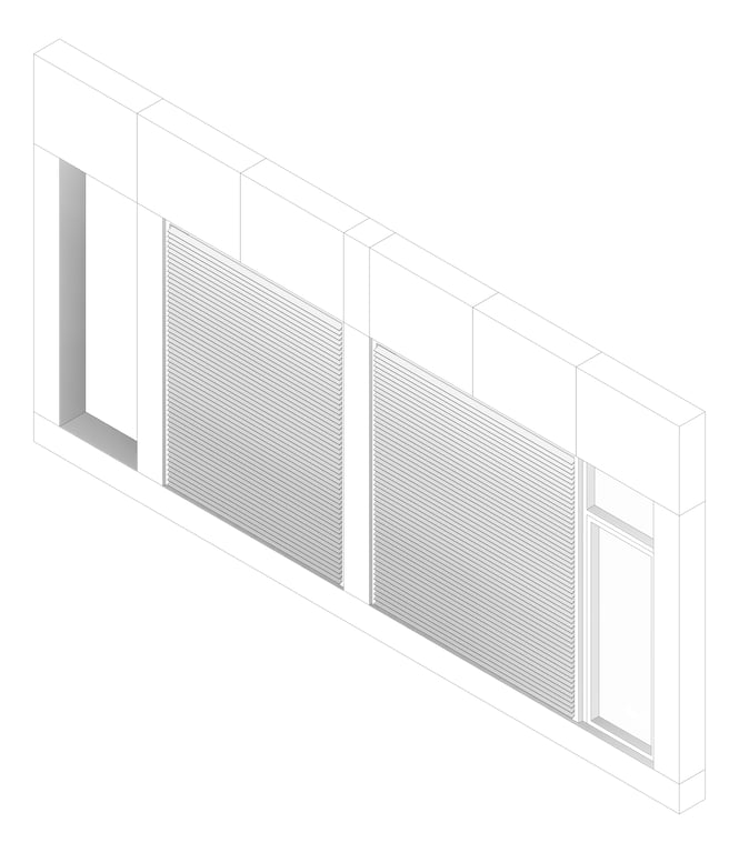 3D Documentation Image of FACADE Assembly Services Type3B 3900x7500mm