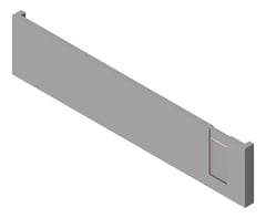 3D Presentation Image of FACADE Assembly Services Type3E 3450x15600mm