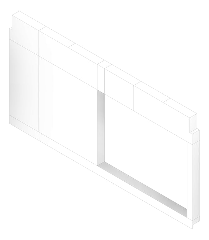 3D Documentation Image of FACADE Assembly Services Type5A 3900x7500mm