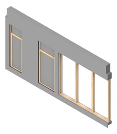 3D Presentation Image of FACADE Assembly Services Type6A 3900x7500mm
