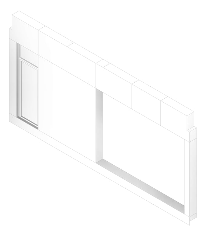 3D Documentation Image of FACADE Assembly Services Type7A 3900x7500mm
