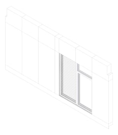 3D Documentation Image of FACADE Assembly Support Type1A 3900x7500mm