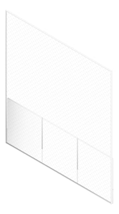 3D Documentation Image of FACADE Assembly VT Type1F 3900x3600mm