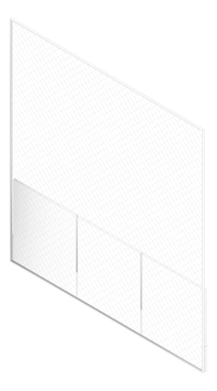 3D Documentation Image of FACADE Assembly VT Type1F 3900x3600mm