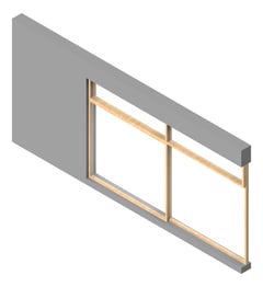 3D Presentation Image of WALL Assembly Partition TypeA1 3146x7100mm