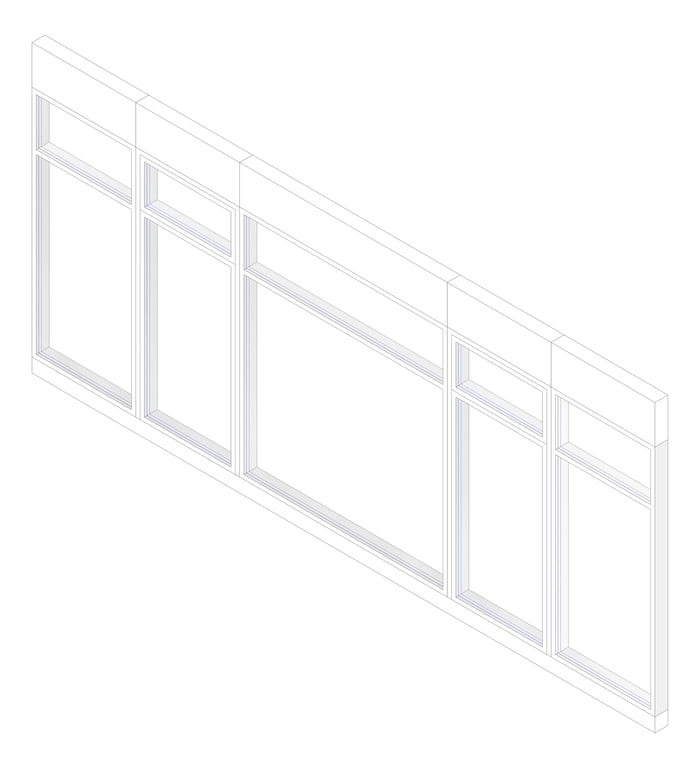 3D Documentation Image of WALL Assembly Partition TypeA2 3146x7200mm