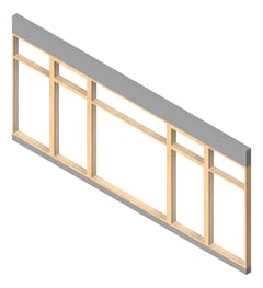 3D Presentation Image of WALL Assembly Partition TypeA2 3146x7200mm