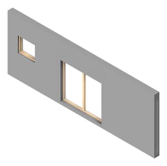 3D Presentation Image of WALL Assembly Partition TypeB10 3072x8600mm