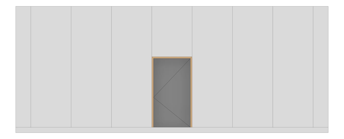 Front Image of WALL Assembly Partition TypeB11 3760x9300mm