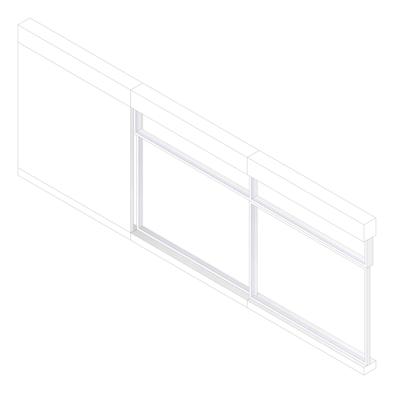 3D Documentation Image of WALL Assembly Partition TypeB1 3072x8600mm