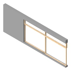 3D Presentation Image of WALL Assembly Partition TypeB1 3072x8600mm