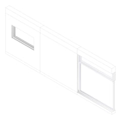3D Documentation Image of WALL Assembly Partition TypeB2 3072x8600mm