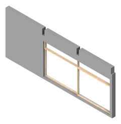 3D Presentation Image of WALL Assembly Partition TypeB4 3600x9300mm
