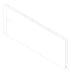3D Documentation Image of WALL Assembly Partition TypeB6 3760x9300mm