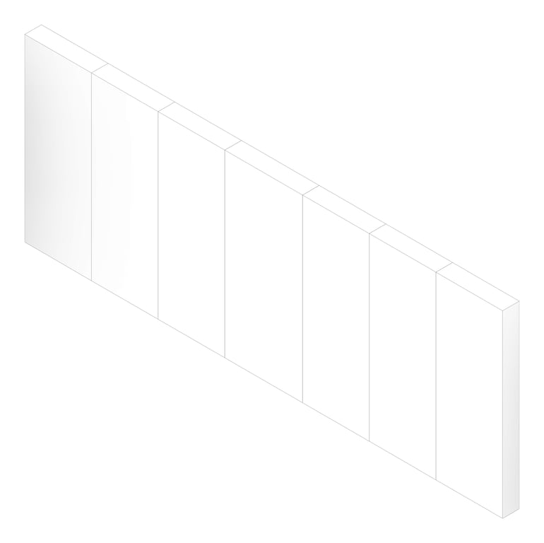 3D Documentation Image of WALL Assembly Partition TypeB7 3232x8600mm