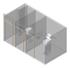 3D Presentation Image of AMENITIES Assembly Internal Type1 3Cubicle