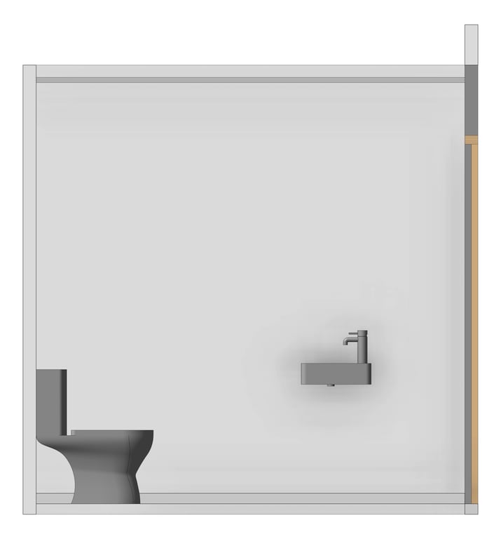 Front Image of AMENITIES Assembly Internal Type1 3Cubicle