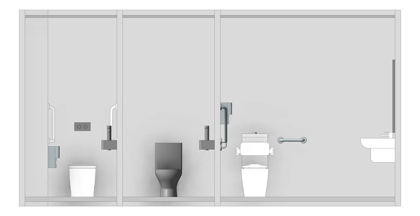 Left Image of AMENITIES Assembly Internal Type1 3Cubicle
