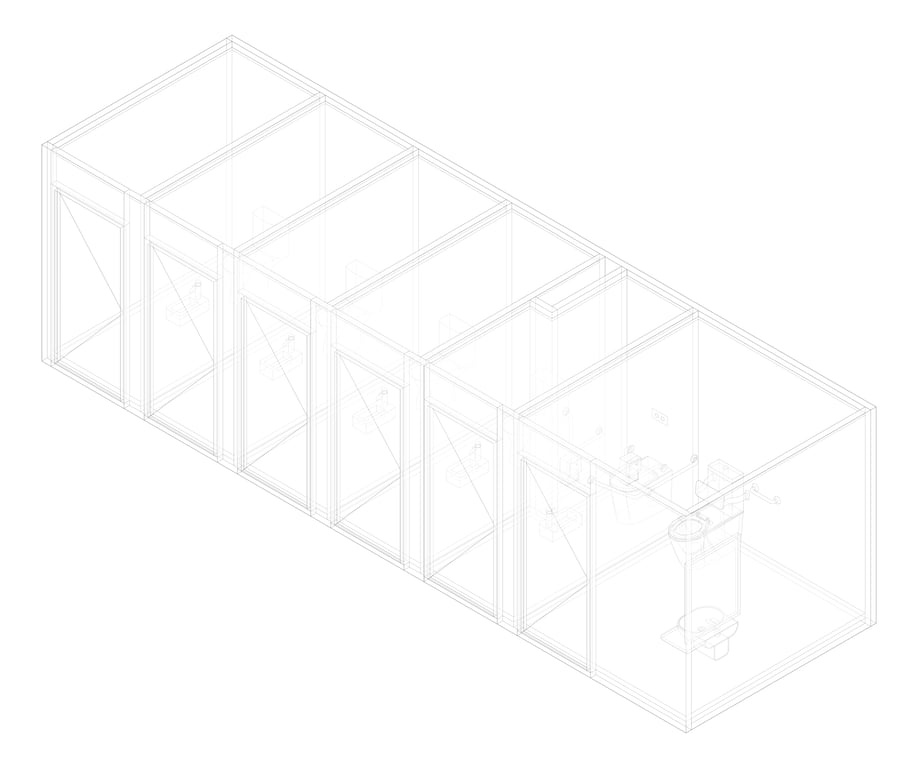 3D Documentation Image of AMENITIES Assembly Internal Type4 6Cubicle