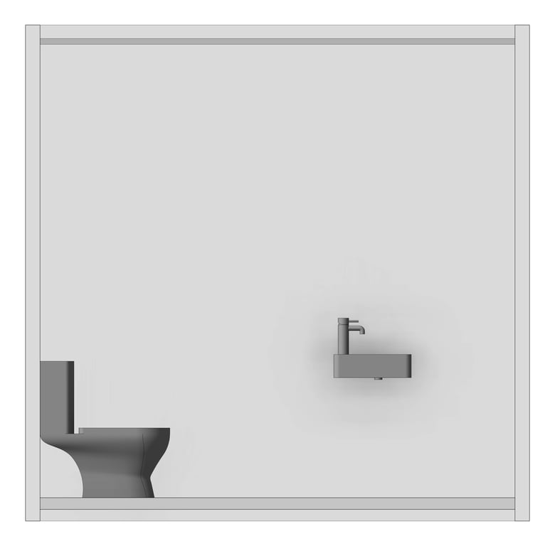 Front Image of AMENITIES Assembly Internal Type4 6Cubicle