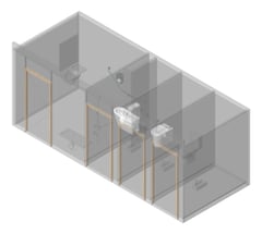 3D Presentation Image of AMENITIES Assembly Internal Type5 4Cubicle