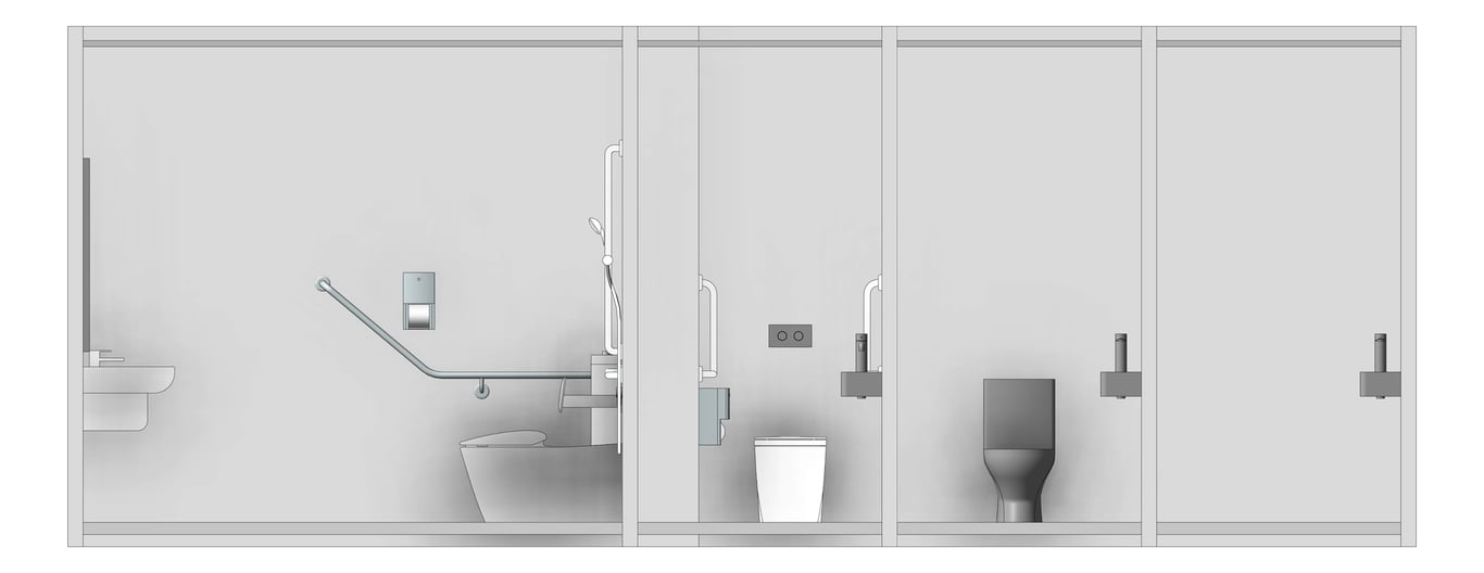 Left Image of AMENITIES Assembly Internal Type5 4Cubicle
