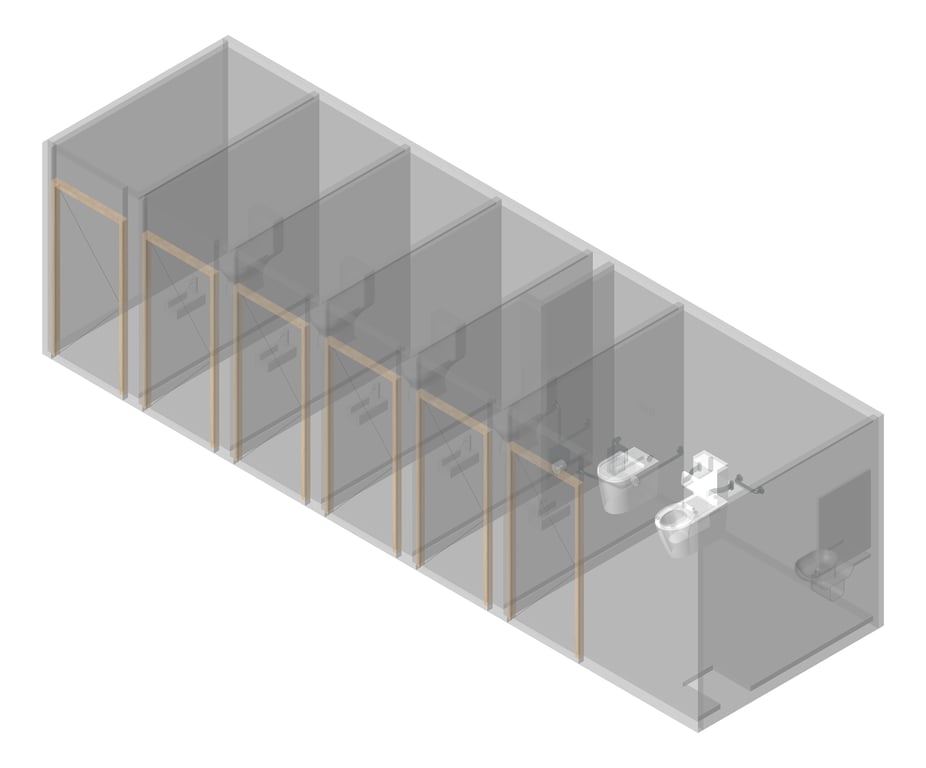 Image of AMENITIES Assembly Internal Type6 6Cubicle