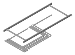 3D Presentation Image of COMBINED Services Zone Sub-Floor Branching