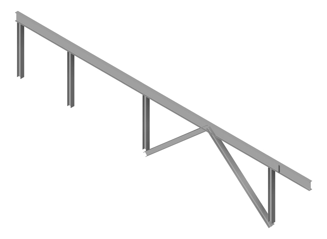 Navigate to BRACE Structural Steel 250UC-89-5 9000x250mm Chevron Type2