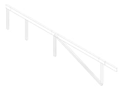 3D Documentation Image of BRACE Structural Steel 250UC-89-5 9000x250mm Diagonal