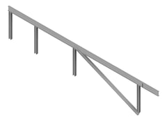3D Presentation Image of BRACE Structural Steel 250UC-89-5 9000x250mm Diagonal