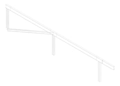 3D Documentation Image of BRACE Structural Steel 250UC-89-5 9000x250mm-Diagonal-Type2