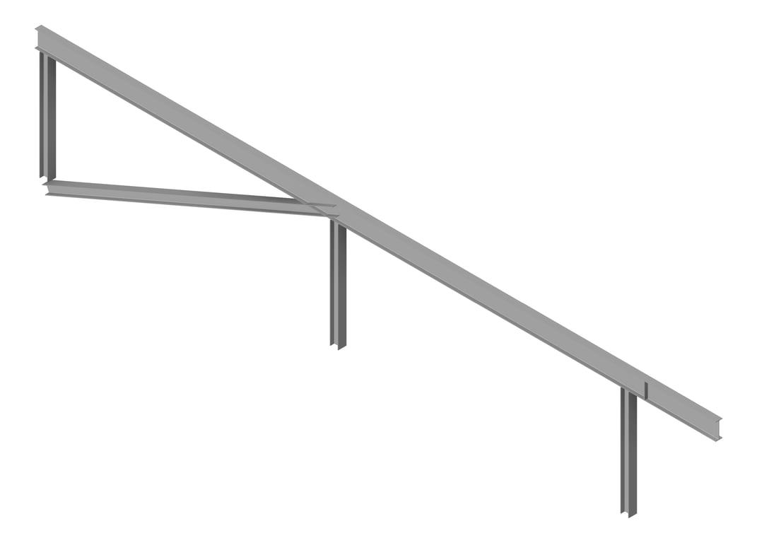 Navigate to BRACE Structural Steel 250UC-89-5 9000x250mm-Diagonal-Type2