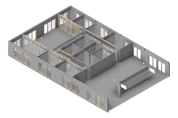 3D Presentation Image of PS101&PS202 Administration and Staff Hubs - Large